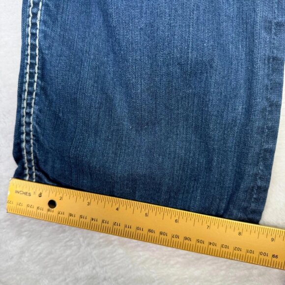 Vigoss Collection Women’s Size 7 Bootcut Jeans Blue Contrast Stitch Mid Rise - Picture 6 of 8